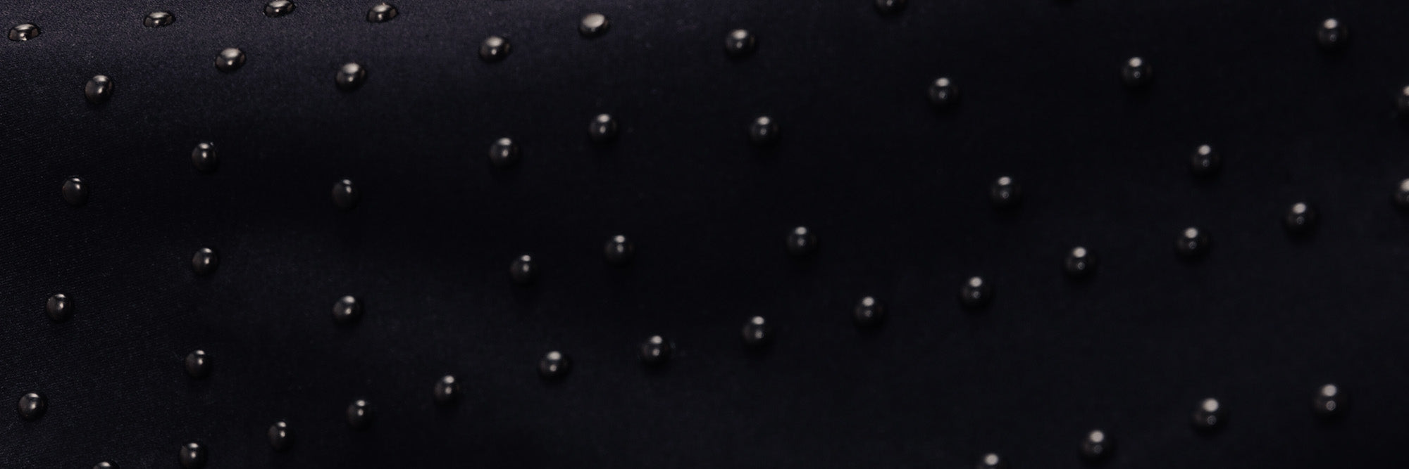 MicroPerles on black fabric