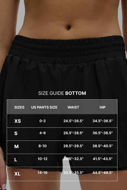 size guide for Elastique bottoms